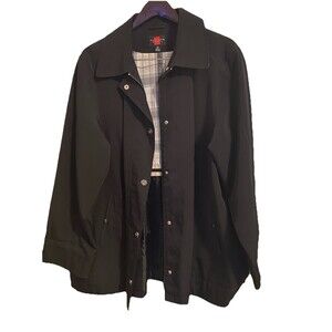 Vintage Gallery Women’s zip barn chore cottagecore jacket Coat Plus  2X Black